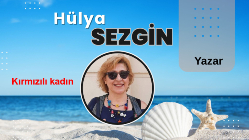 Kırmızılı kadın