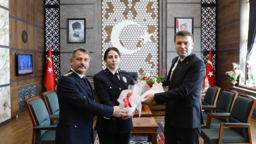 Emniyet Personelinden Valimiz  Akmeşe'ye Polis Haftası Ziyareti