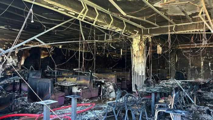 Niğde Hıdırlık Mevkiinde Eğlence İşyeri Yandı..