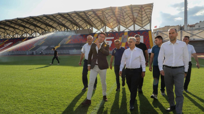 Vali Çelik Yeni Stadyumu İnceledi